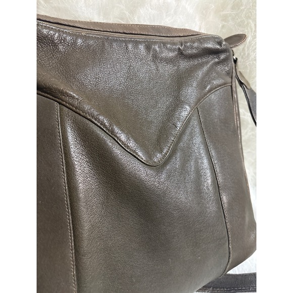 Brown Leather Shoulder Bag Vintage Women's Versatile Crossbody Style - Picture 2 of 10